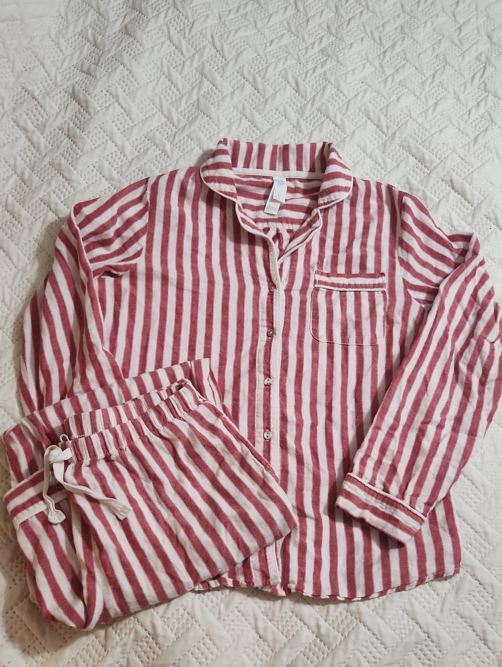 Stars Above Red & White Striped Pajama Set